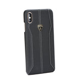 Lamborghini Huracan D1 Leather Back Case for iPhone X / XS - Black - Get FNKD - Licenced Automotive Apparel & Accessories