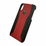 Lamborghini Huracan D1 Leather Back Case for iPhone X / XS - Red - Get FNKD - Licenced Automotive Apparel & Accessories