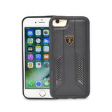 Lamborghini Huracan D6 Leather & Carbon Fibre Back Case - iPhone 8 / 7 / 6S / 6 - Get FNKD - Licenced Automotive Apparel & Accessories