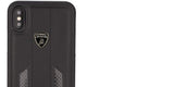 Lamborghini Huracan D6 Leather & Carbon Fibre Back Case for iPhone X / XS - Black - Get FNKD - Licenced Automotive Apparel & Accessories