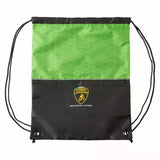 Lamborghini Squadra Corse Draw String Pull Bag - Black - Official Lamborghini Merchandise