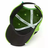 Lamborghini Squadra Corse Baseball Cap Hat - Black / Green - Adult Size - Official Lamborghini Merchandise