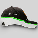 Lamborghini Squadra Corse Baseball KIDS Cap Hat - Black / Lime - Kids Size - Official Lamborghini Merchandise