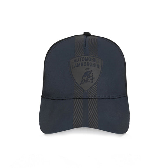 Lamborghini Shield Baseball Cap Hat - Blue / Black - Official Lamborghini Merchandise