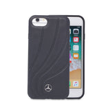 Official Licenced Mercedes-Benz Genuine Leather Hard Back Case – Black – for iPhone 8 / 7 / 6S / 6 - Get FNKD - Licenced Automotive Apparel & Accessories