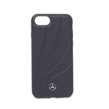 Official Licenced Mercedes-Benz Genuine Leather Hard Back Case – Black – for iPhone 8 / 7 / 6S / 6 - Get FNKD - Licenced Automotive Apparel & Accessories