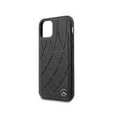 Official Mercedes Benz Genuine Leather Phone Case Cover - for iPhone 11 Pro - Black - Get FNKD - Licenced Automotive Apparel & Accessories