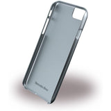 Official Licenced Mercedes-Benz Carbon Fiber Hard Back Aluminium Wave V Line Case – Silver – for iPhone 8 / 7 / 6S / 6