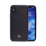 Official Licenced Mercedes-Benz PU Carbon Fibre Back Case – Black Carbon – for iPhone X / XS - Get FNKD - Licenced Automotive Apparel & Accessories