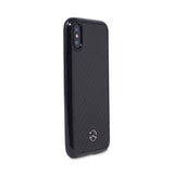 Official Licenced Mercedes-Benz PU Carbon Fibre Back Case – Black Carbon – for iPhone X / XS - Get FNKD - Licenced Automotive Apparel & Accessories