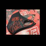 New 2021 Marc Marquez MotoGP #93 Face Mask - Black - Official Merchandise