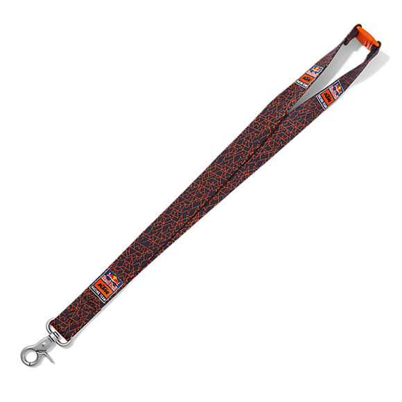 Red Bull KTM Racing Mosiac Lanyard - Black / Orange - Official Factory Racing Shop Product