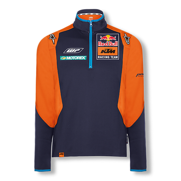 Red Bull KTM Racing Official Teamline Sweater Sweatshirt - Blue / Orange - Official Factory Racing Shop Product by Alpinestars