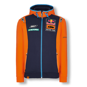 Red Bull KTM Racing Official Teamline Zip Hoodie - Blue / Orange - Official Factory Racing Shop Product by Alpinestars