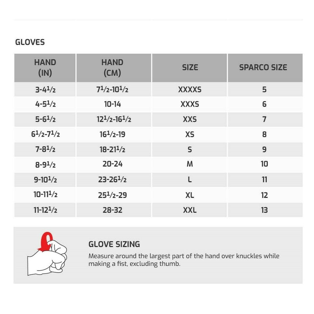 Sparco Rush Karting Racing Gloves ADULT SIZES Get FNKD