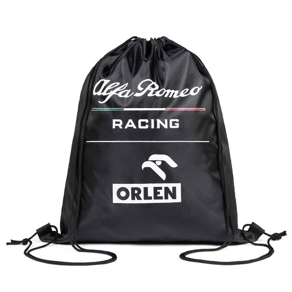 Official Alfa Romeo Orlen Racing F1 Team Drawstring Pull Bag - Official Licensed Merchandise
