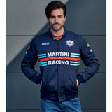 Sparco Martini Racing Replica Bomber Jacket - Black / Blue / White - 3 Colours Available
