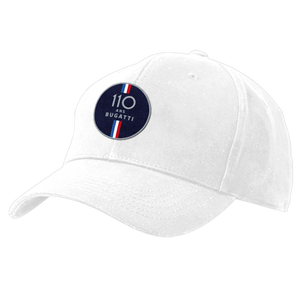 Bugatti 110th Anniversary Baseball Cap - White - Official Licensed Merchandise