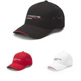 Porsche Motorsport Fan Wear Cap - Choice of 3 Colours - BLACK / RED / WHITE - Official Licensed Fan Wear