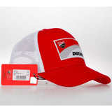 Ducati Corse Racing MotoGP Baseball Trucker Hat Cap - Red / White - Official Licensed Ducati Corse Merchandise