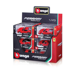 Bburago Ferrari Race and Play 1/43 Scale Model Toy Car Collection - Genuine Bburago Collectors Models