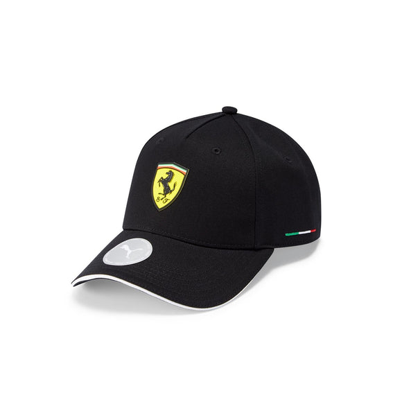 Scuderia Ferrari PUMA Kids Classic Baseball Cap Hat - BLACK - Official Licensed Fan Wear