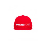 2020 Ducati Corse Racing MotoGP Flat Brim Cap Adult Size - RED - Official Licensed Ducati Corse Merchandise