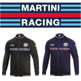 Sparco Martini Racing Full Zip Sweatshirt - Black / Blue - 2 Colours Available
