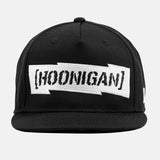 Hoonigan Censor Bar 10CB Snapback Flat Brim Baseball Cap - Black