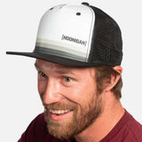 Hoonigan Horizon Trucker Flat Brim Cap Hat - Black / White / Grey
