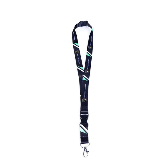 Lamborghini Squadra Corse GT3 Motorsport Lanyard - Black / Lime - Official Lamborghini Merchandise