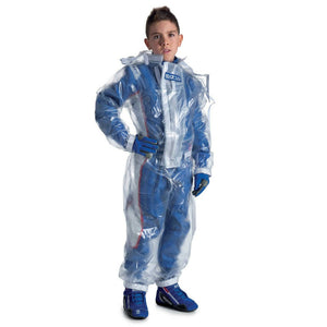 Sparco Kart Rain Suit - Clear - Youth Child Kid Size