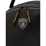 Lamborghini Y-Shape-Print Backpack Rucksack In Nylon - Black - Official Lamborghini Merchandise