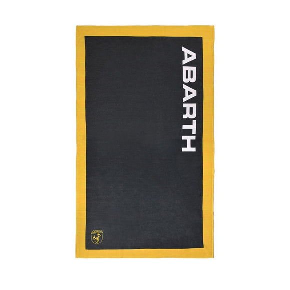 Abarth Beach Towel - 90 x 160 CM - Grey / Yellow - Official Merchandise