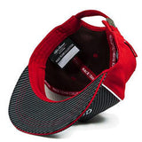 Alfa Romeo Orlen Racing F1 Carbon Flat Brim Team Cap Hat - Official Licensed Team Wear