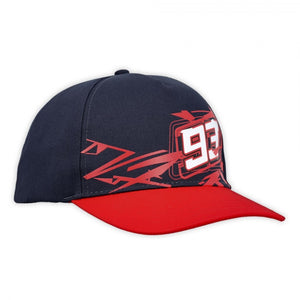 2022 Marc Marquez MotoGP Mid Visor Graphic 93 Cap Hat - Blue - Official Licensed Merchandise