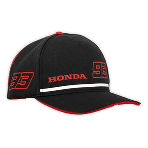 2022 Marc Marquez MotoGP Mid Visor Dual Honda 93 Cap Hat - Anthracite - Official Licensed Merchandise