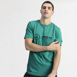 Mercedes AMG Petronas F1 Puma T Shirt - GREEN - Official Licensed Mercedes AMG Petronas Motorsport Merchandise