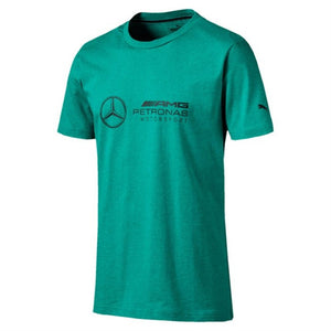 Mercedes AMG Petronas F1 Puma T Shirt - GREEN - Official Licensed Mercedes AMG Petronas Motorsport Merchandise