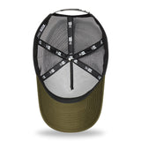 Moto Guzzi Essential 9Forty New Era Trucker Cap Hat - Olive Green - Official Licensed Vespa Merchandise
