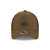 Moto Guzzi Essential 9Forty New Era Trucker Cap Hat - Olive Green - Official Licensed Vespa Merchandise