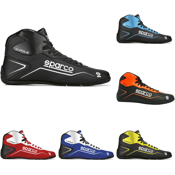 Sparco K-Pole Kart Track Mid Hi Top Boots - 6 Colour Options