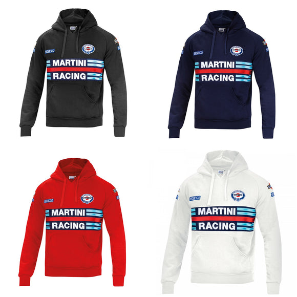 Sparco Martini Racing Hoodie - Black / Blue / Red / White - 4 Colours Available