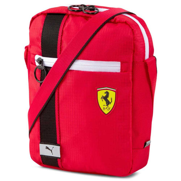 2021 Scuderia Ferrari Adults PUMA Large Portable Shoulder Travel Tablet Man Bag - Red - Official Scuderia Ferrari Merchandise