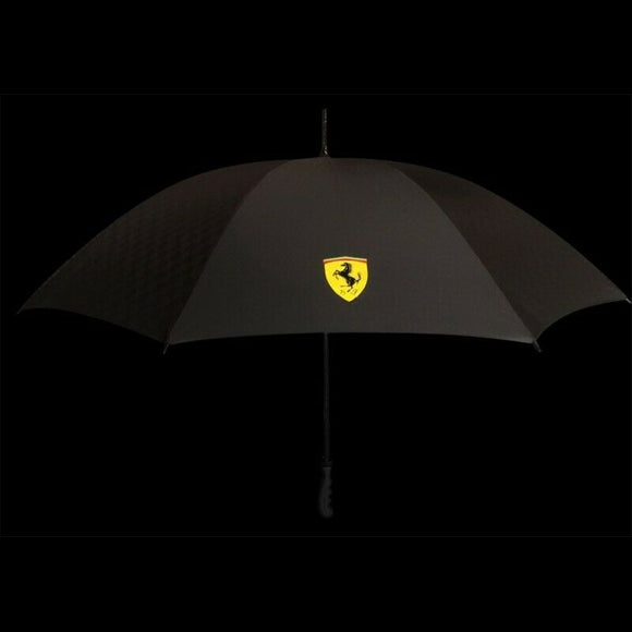 Scuderia Ferrari F1™ Mens Full Size Golf Umbrella - Black - Official Licensed Merchandise