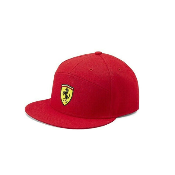 Scuderia Ferrari F1™ Flat Brim Snapback Cap - RED - Official Licensed Fan Wear