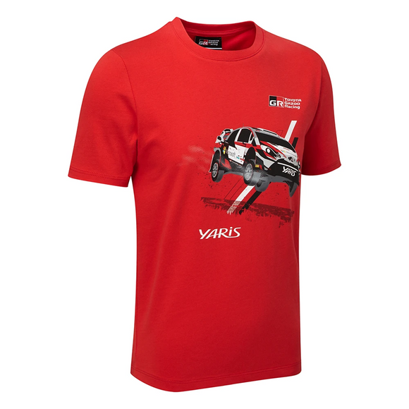 Toyota Gazoo Racing WRC Yaris Style 2 KIDS T-Shirt - RED - Official Toyota Gazoo Racing Merchandise