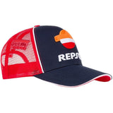 Honda HRC Repsol MotoGP Trucker Cap Hat - Official Licensed Honda HRC Repsol Merchandise
