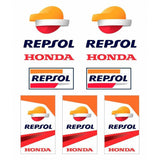 Honda HRC Repsol MotoGP Sticker Sheet Bike Decals - Official Licensed Honda HRC Repsol Merchandise