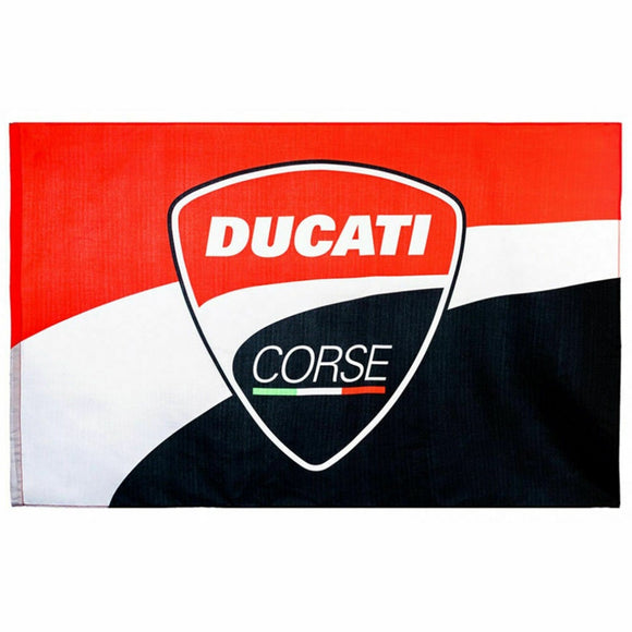 Ducati Corse Racing MotoGP Flag - 140cm x 90cm - Official Licensed Ducati Corse Merchandise